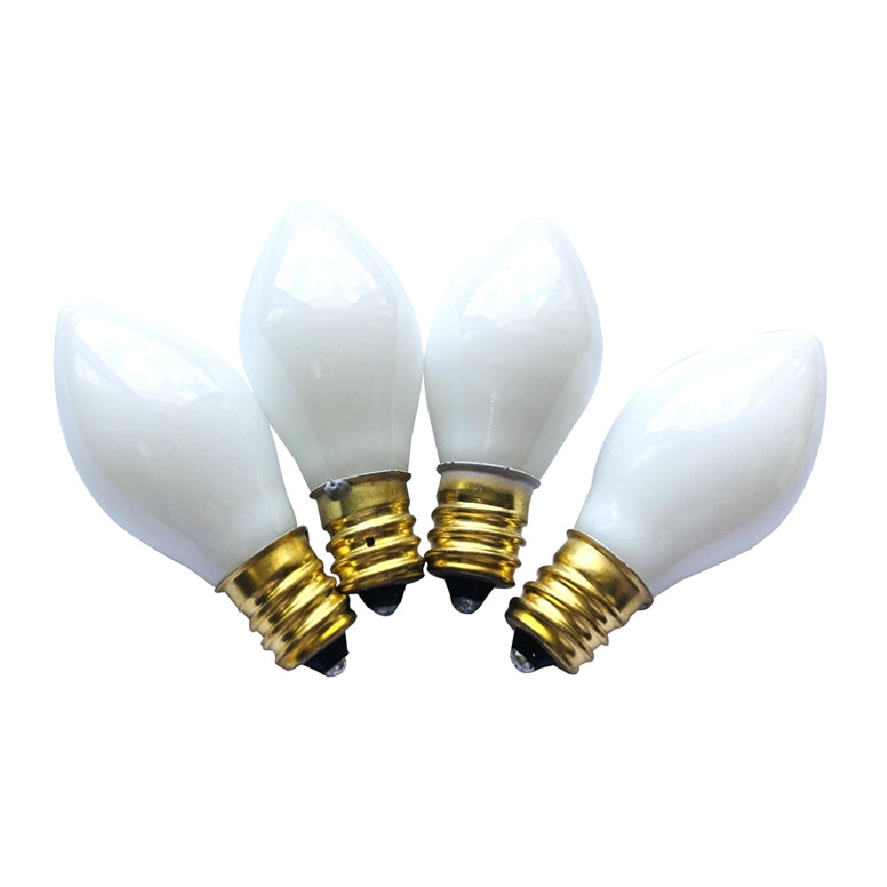 Santas Forest 16270 Christmas C7 Candelabra Base Replacement Bulb, Ceramic