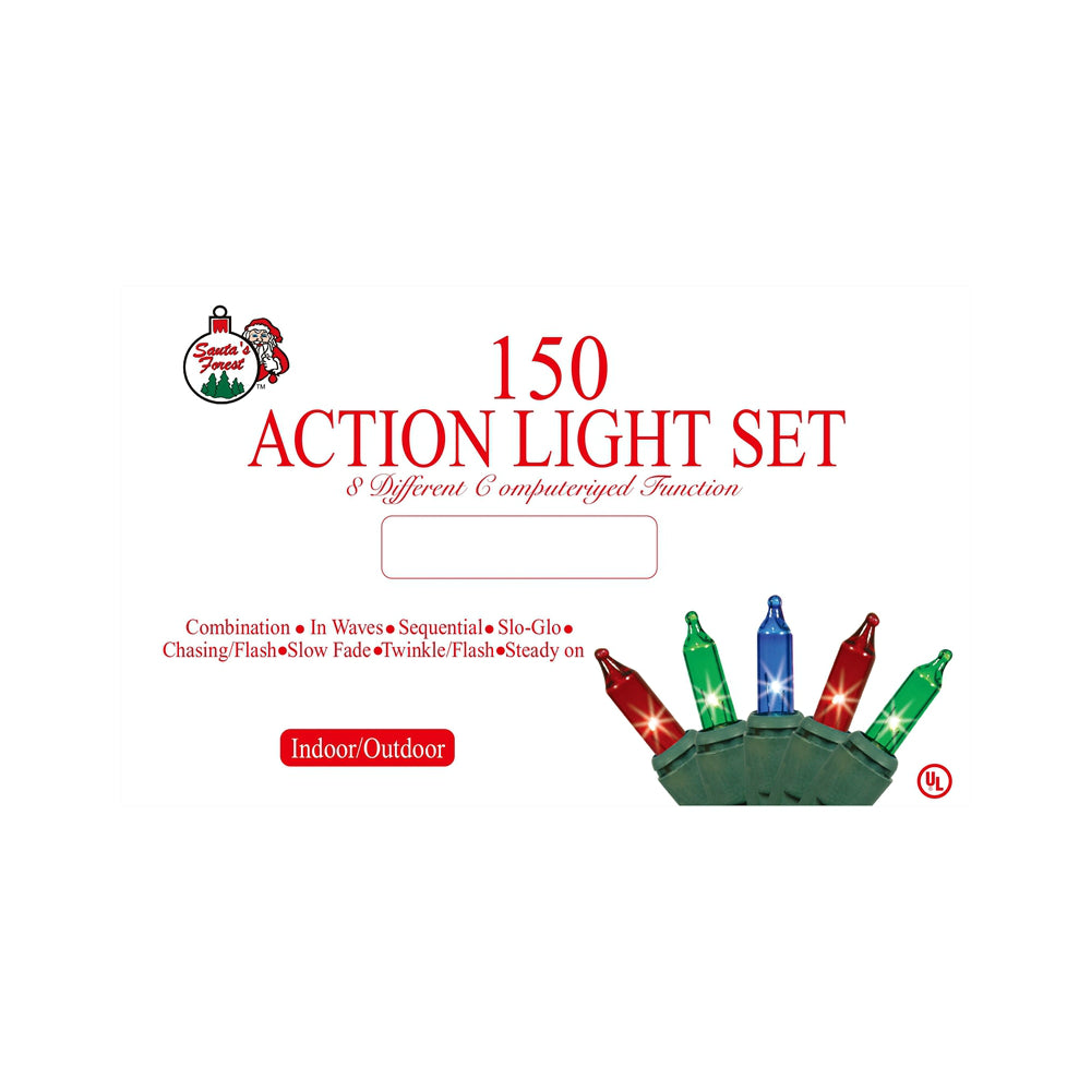 Santas Forest 01035 Christmas Chaser Light Set, Multi-color