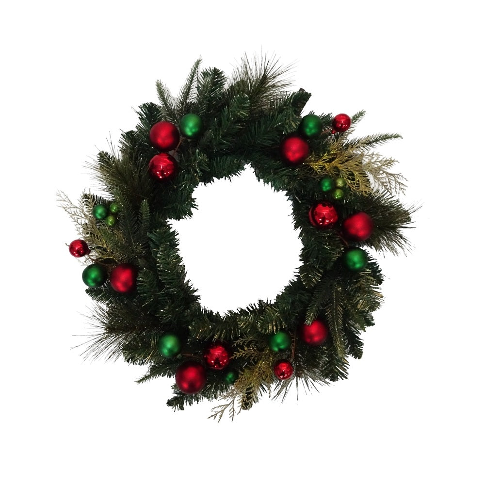 Santas Forest 38411 Christmas Decorated Garland, Red/Green, 6'