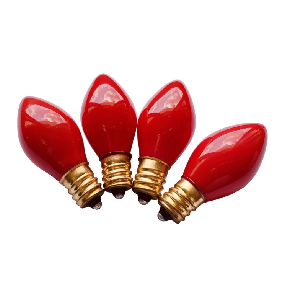 Santas Forest 16292 Christmas Incandescent Replacement Bulb, Ceramic Red