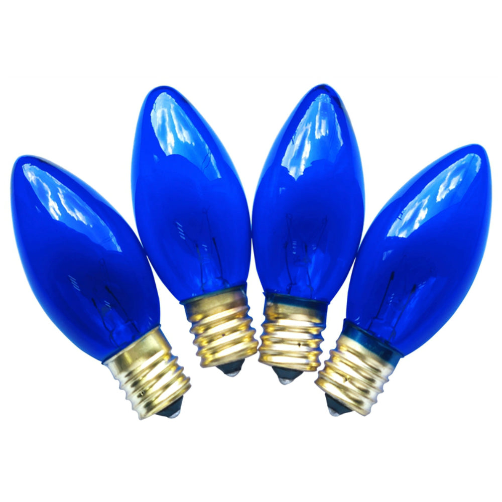 Santas Forest 19254 Christmas Replacement Bulb, Transparent Blue