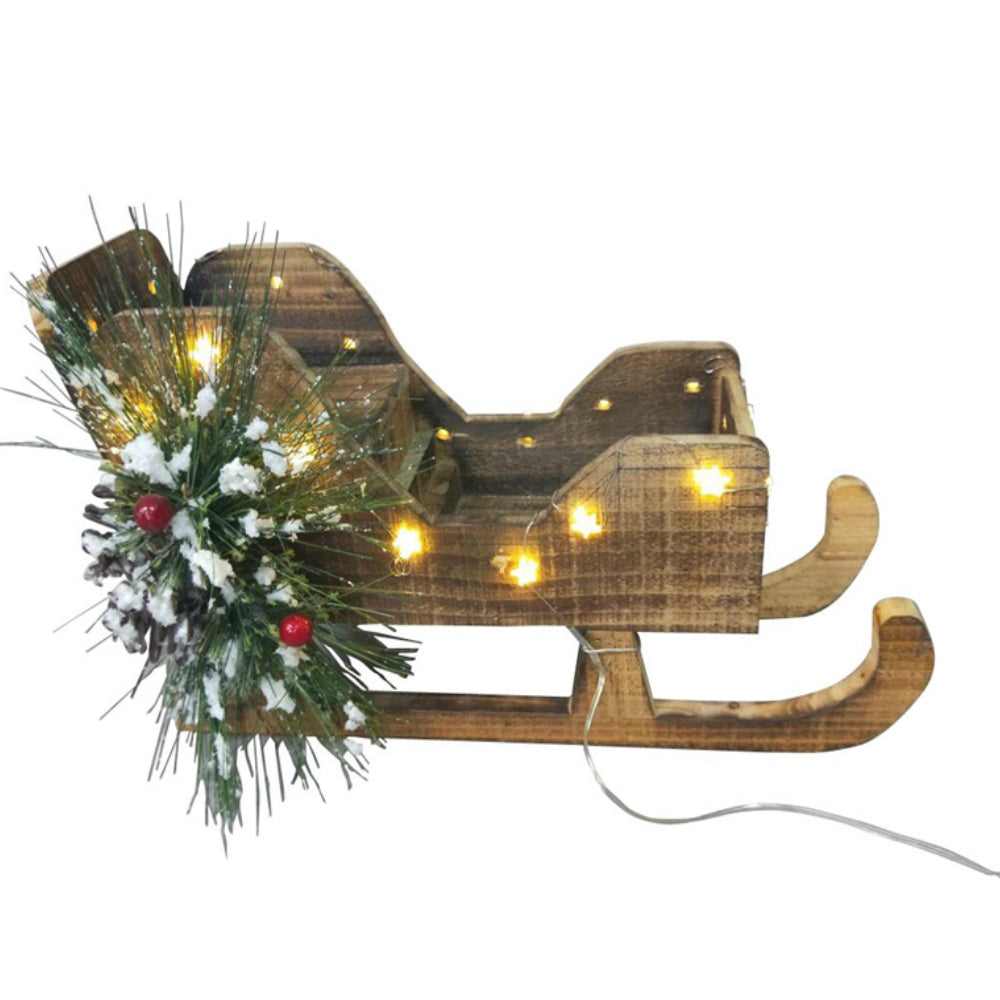 Santas Forest 58408 Christmas Sleigh, Metal