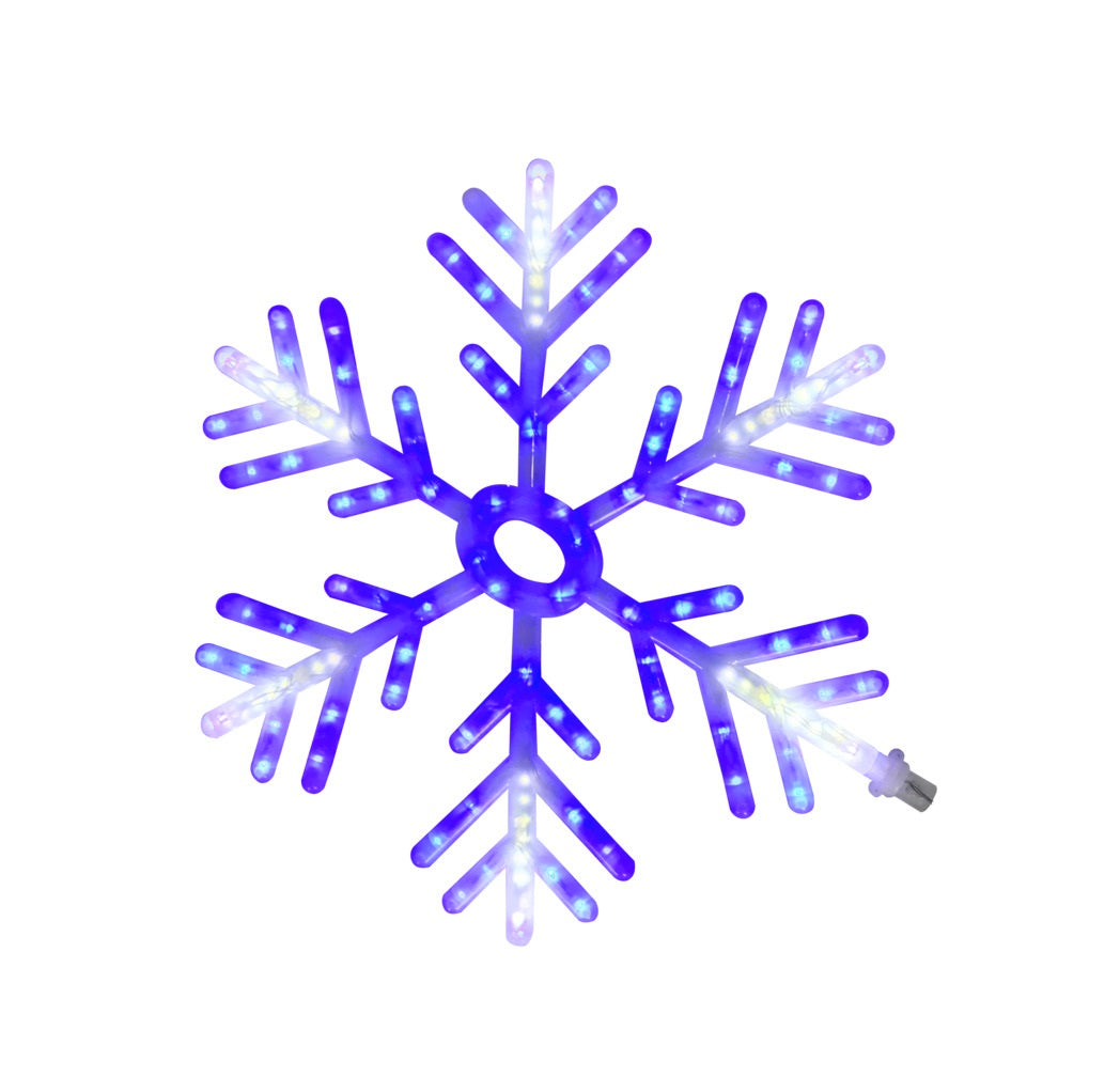 Santas Forest 17507 Christmas Snowflake, Blue & White, 23 in