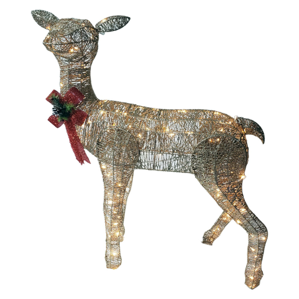 Santas Forest 17407 Doe Prelit LED Christmas Yard Decoration, 55"