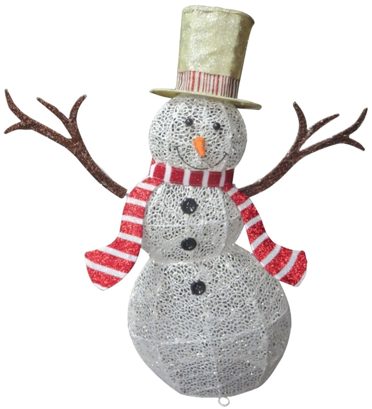 Santas Forest 58305 Decorated Traditional LED Christmas Snowman, 53"