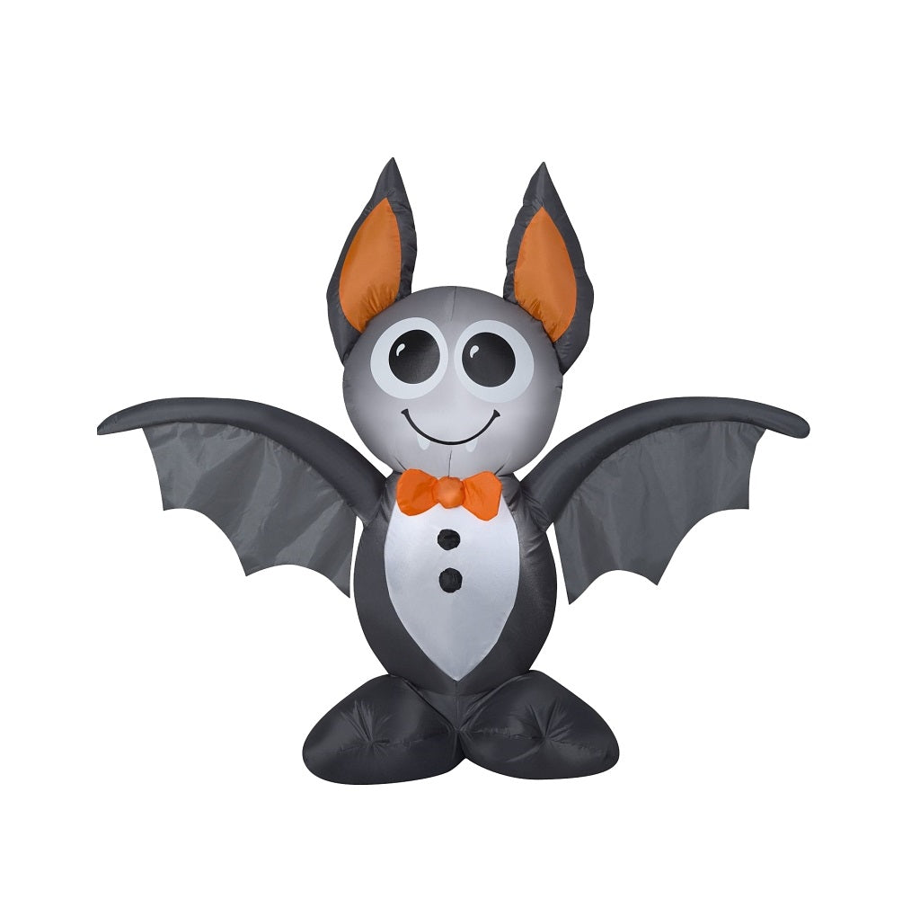 Santas Forest 90845 Inflatable Halloween Bat, Black/Orange, 4 Ft