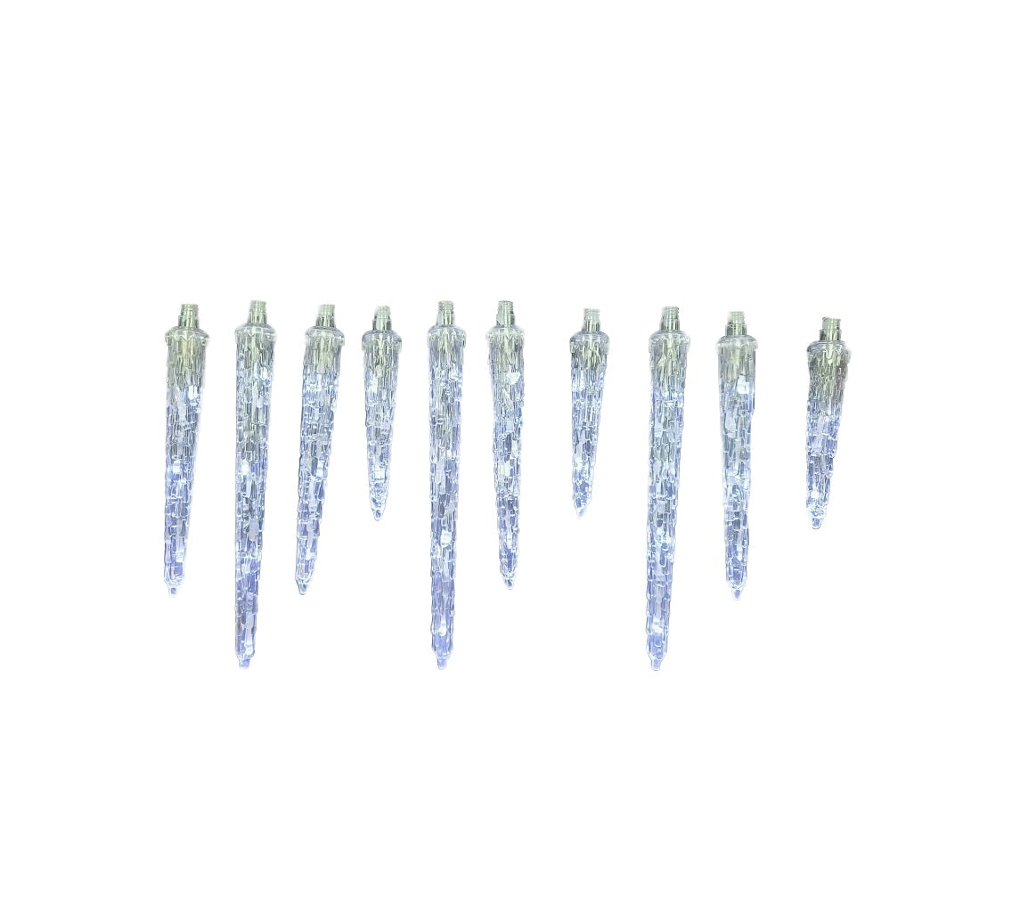 Santas Forest 60810 LED Hanging Icicle Lights, Cool White