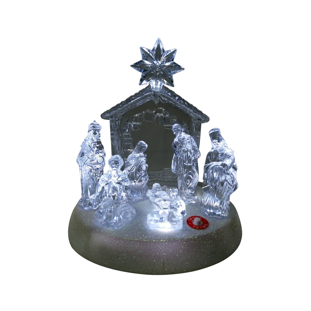 Santas Forest 21309 Christmas LED Nativity Light, 8" L