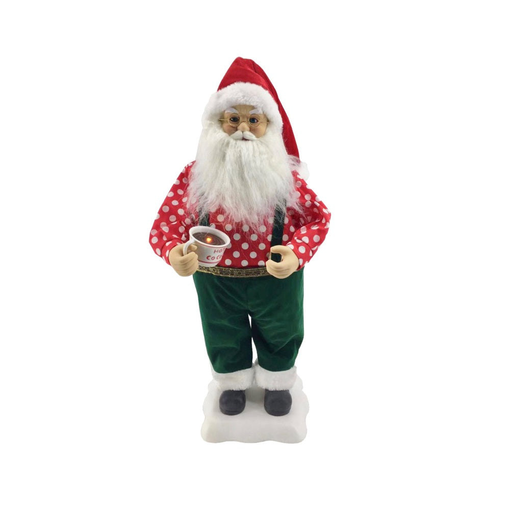 Santas Forest 36505 Musical Animated Christmas Santa, 24 Inch