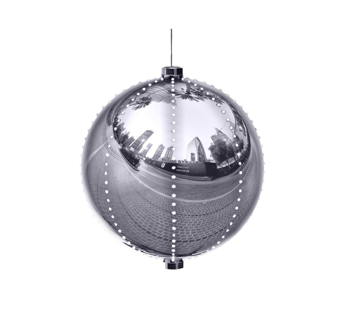 Santas Forest 60832 Ornament, Plastic, Silver