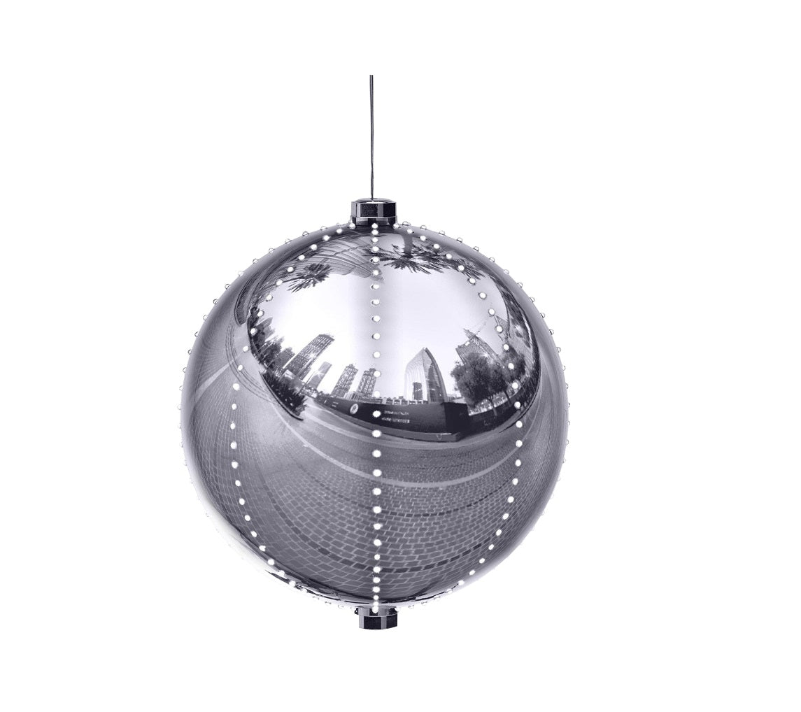 Santas Forest 60822 Ornament, Plastic, Sliver