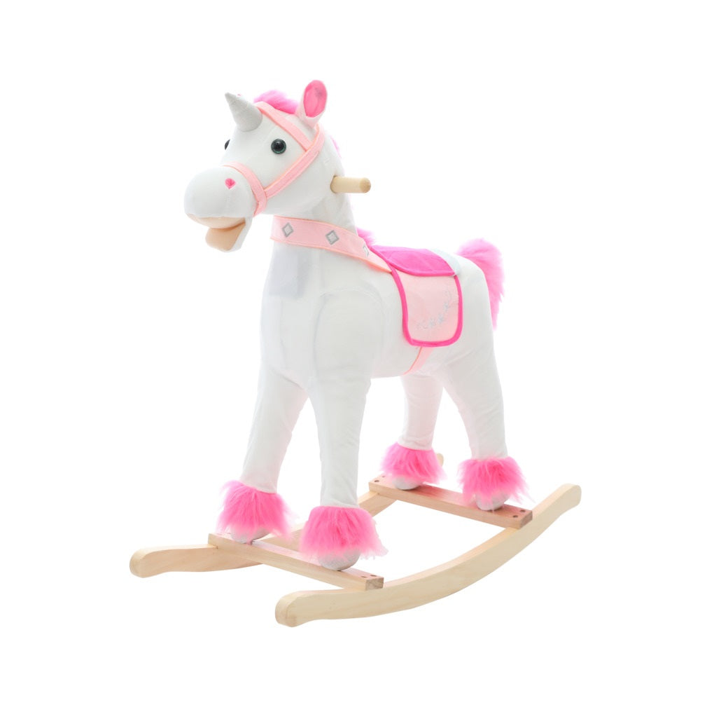 Santas Forest 28501 Plush Rocking Unicorn, 29 in