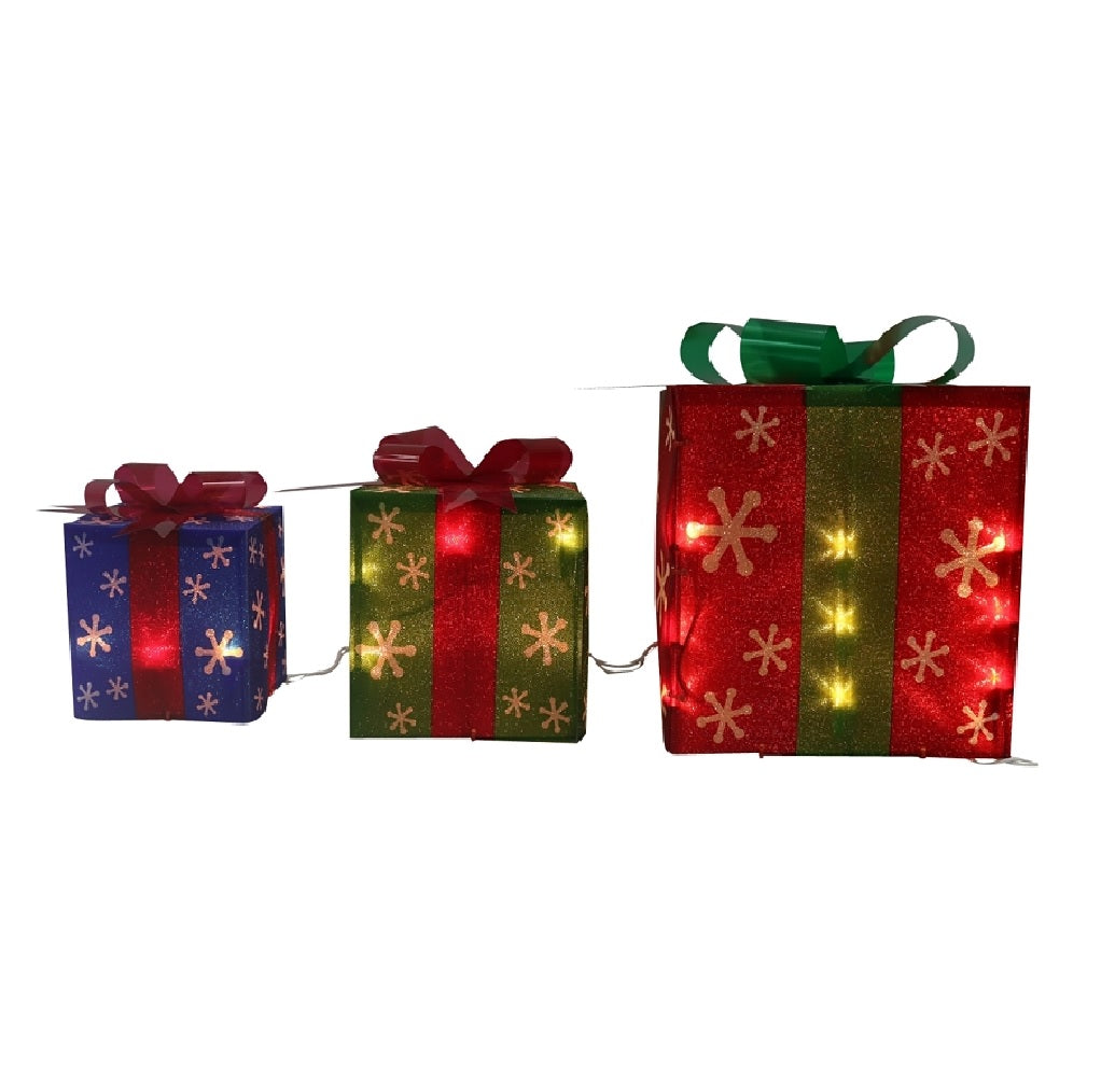 Santas Forest 19710 Prelist 3D Snowflake Giftbox, Green