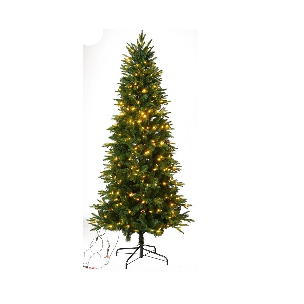 Santas Forest 27771 Prelit Black Hills Spruce Christmas Tree, 7 Feet