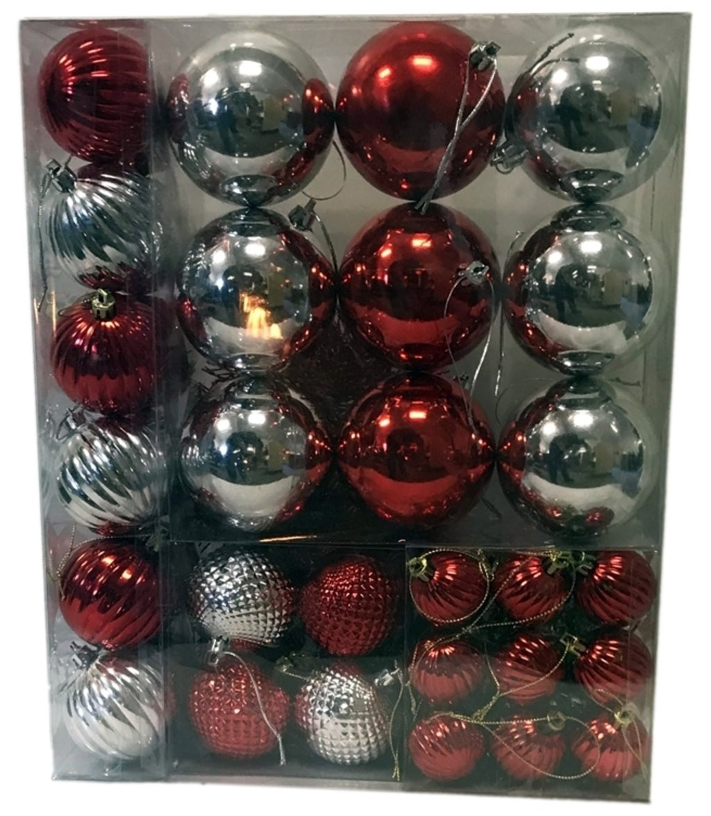Santas Forest 99101 Shatterproof Christmas Ornament Kit, Assorted Colors