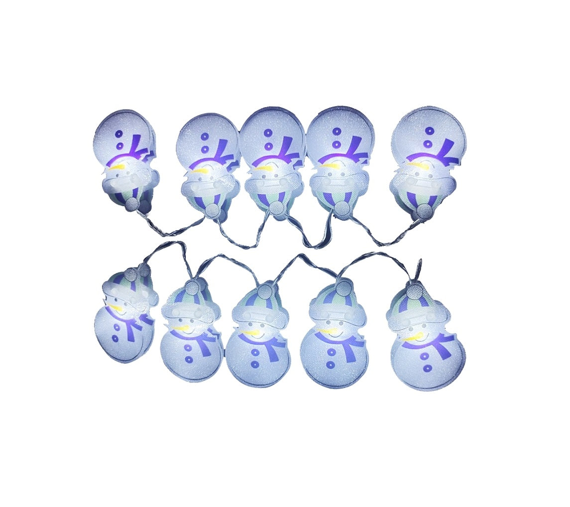 Santas Forest 57806 Snowman String Lights, Plastic