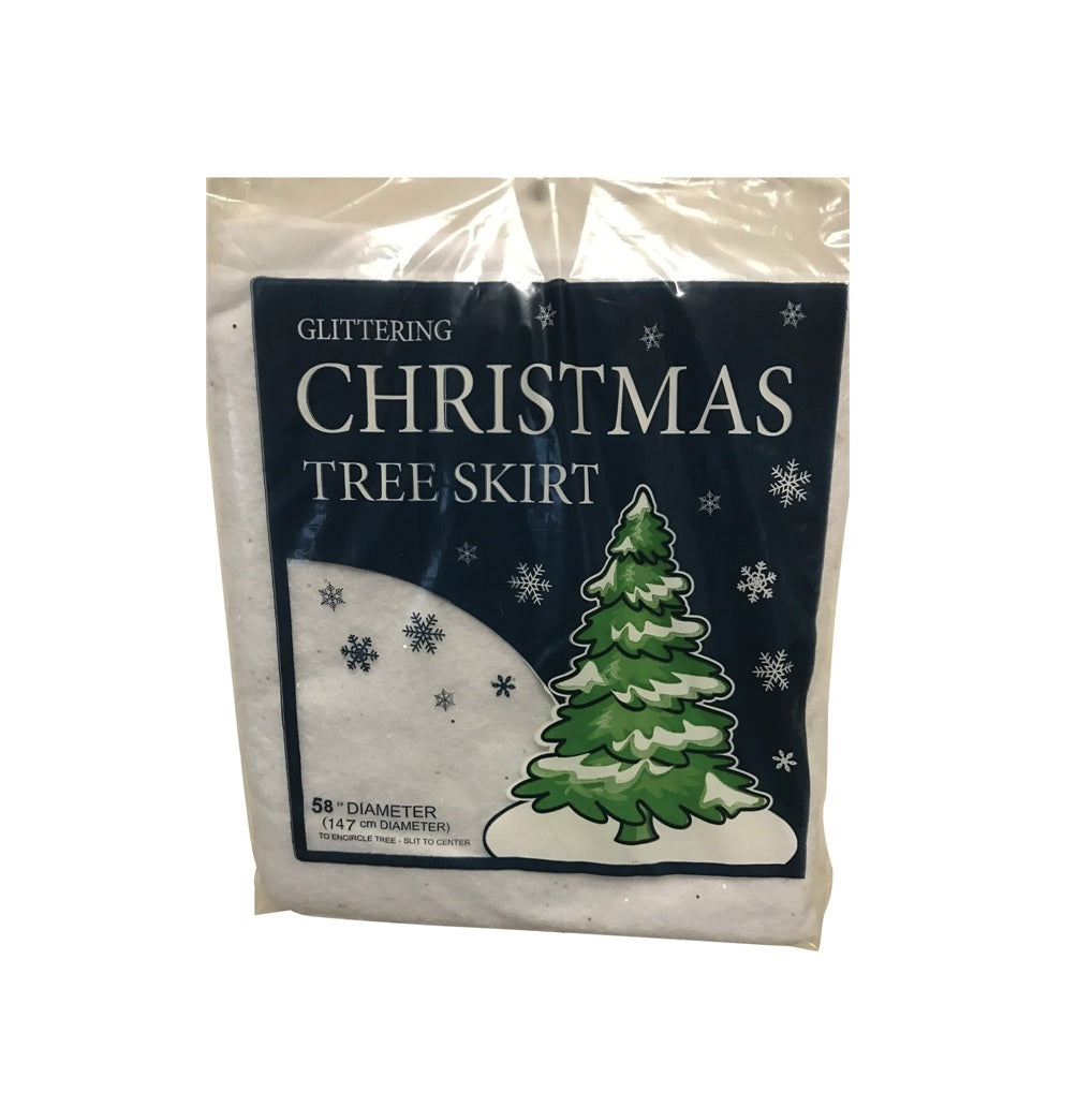 Santas Forest 81420 Sparkle Christmas Tree Skirt, 58" Dia