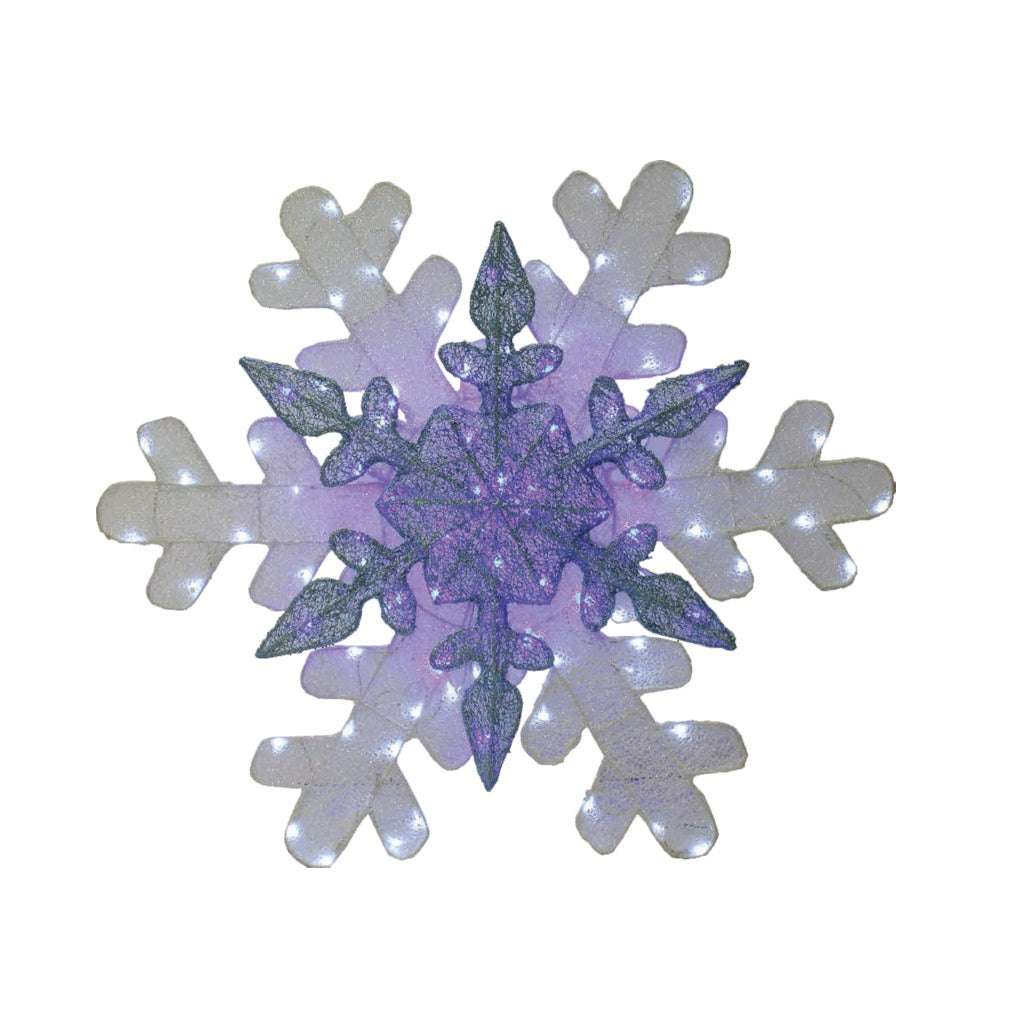 Santas Forest 17448 Twinkling Christmas Snowflake, 40 in