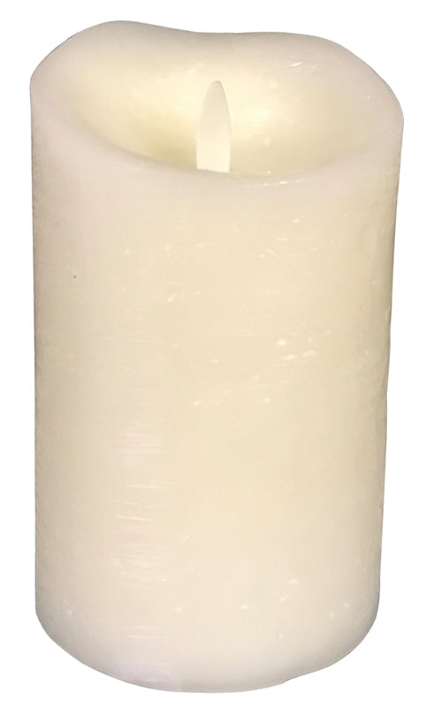 Santas Forest 25301 Christmas Dust Free Van Candle, Ivory, 5-1/2"
