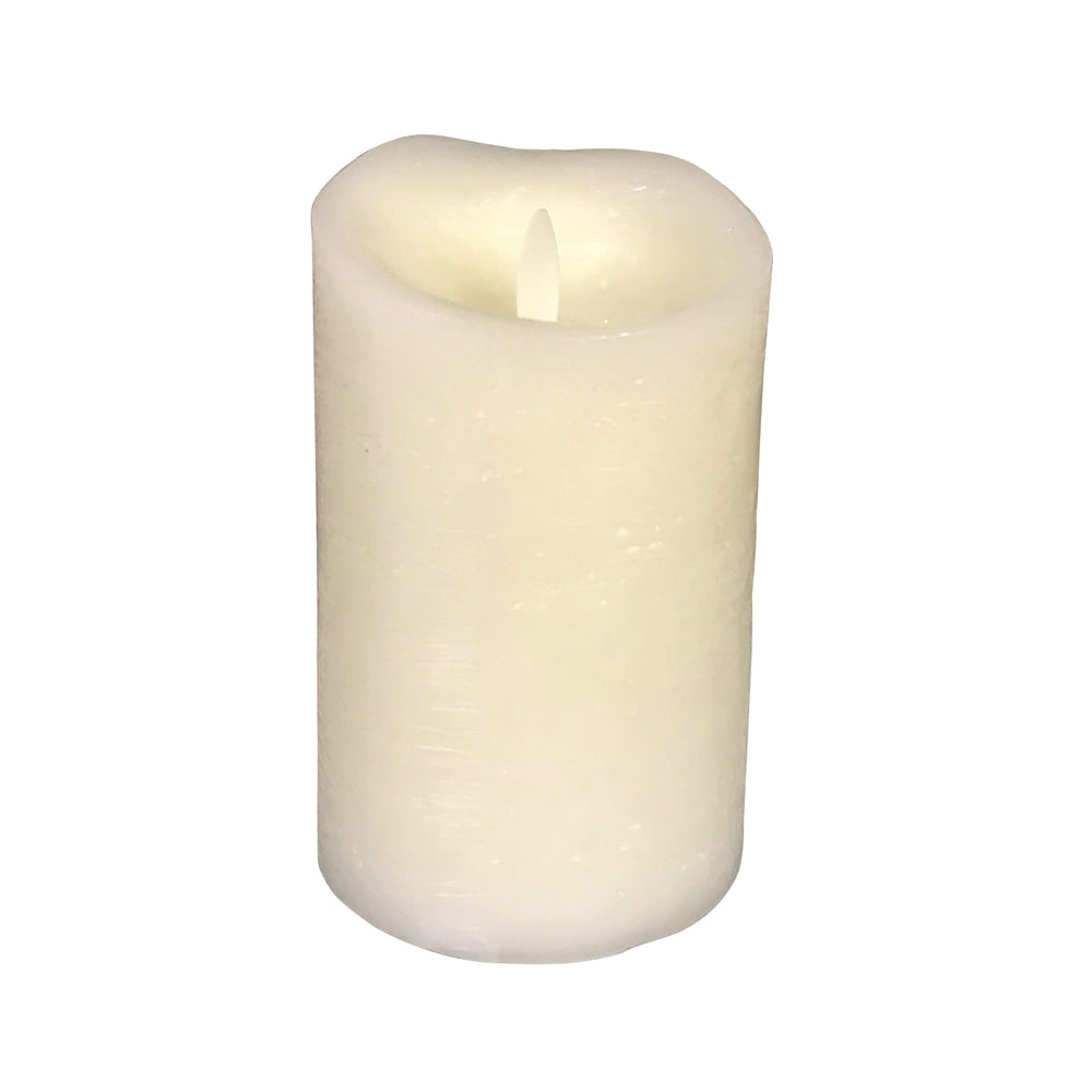 Santas Forest 25303 Christmas Candle, Ivory, 7"