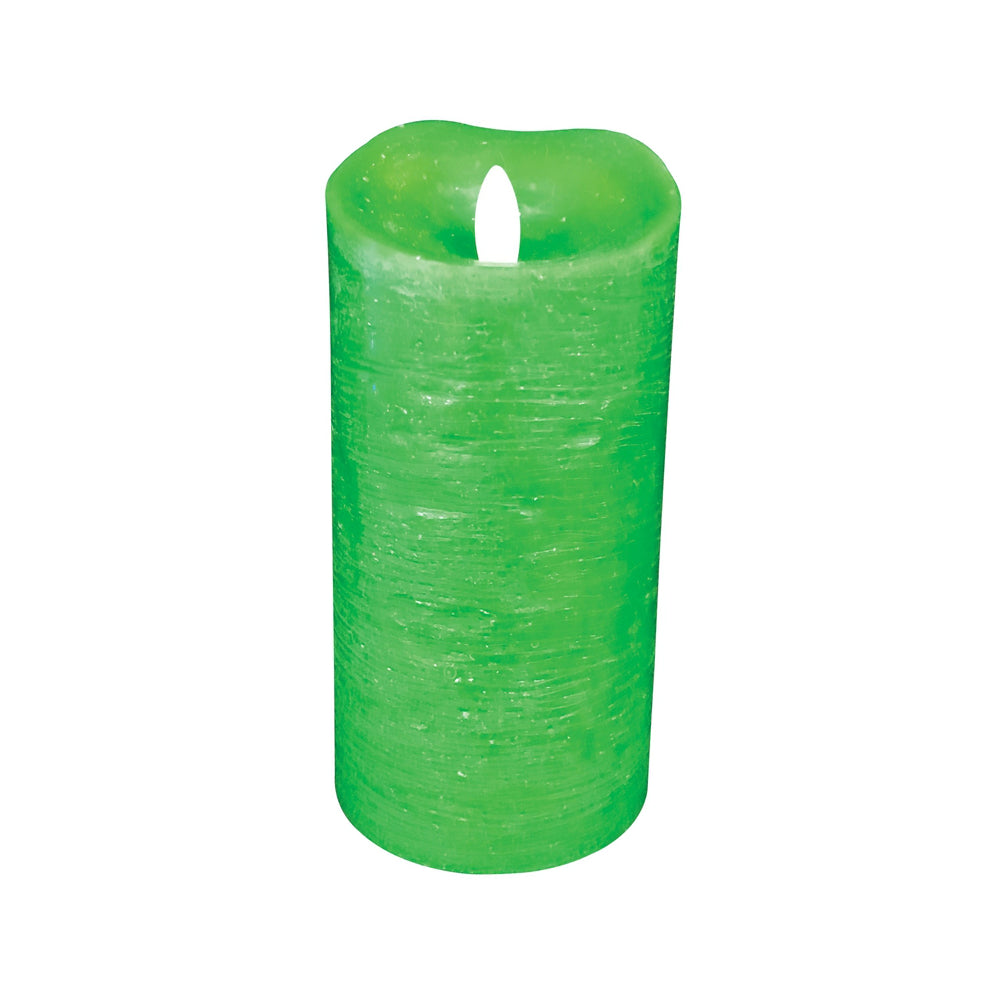 Santas Forest 25309 Christmas Dust Free Forest Candle, Green, 5-1/2"