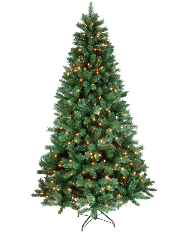 Santas Forest 09740 Christmas Pre-Lit Christmas Tree, Clear, 4'