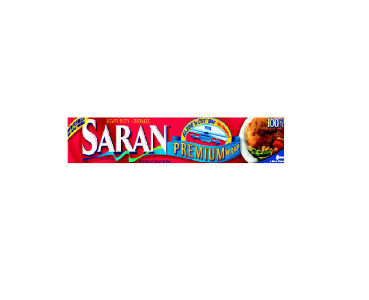 Saran 00140 Premium Plastic Food Wrap Roll, 100 Sq.ft.