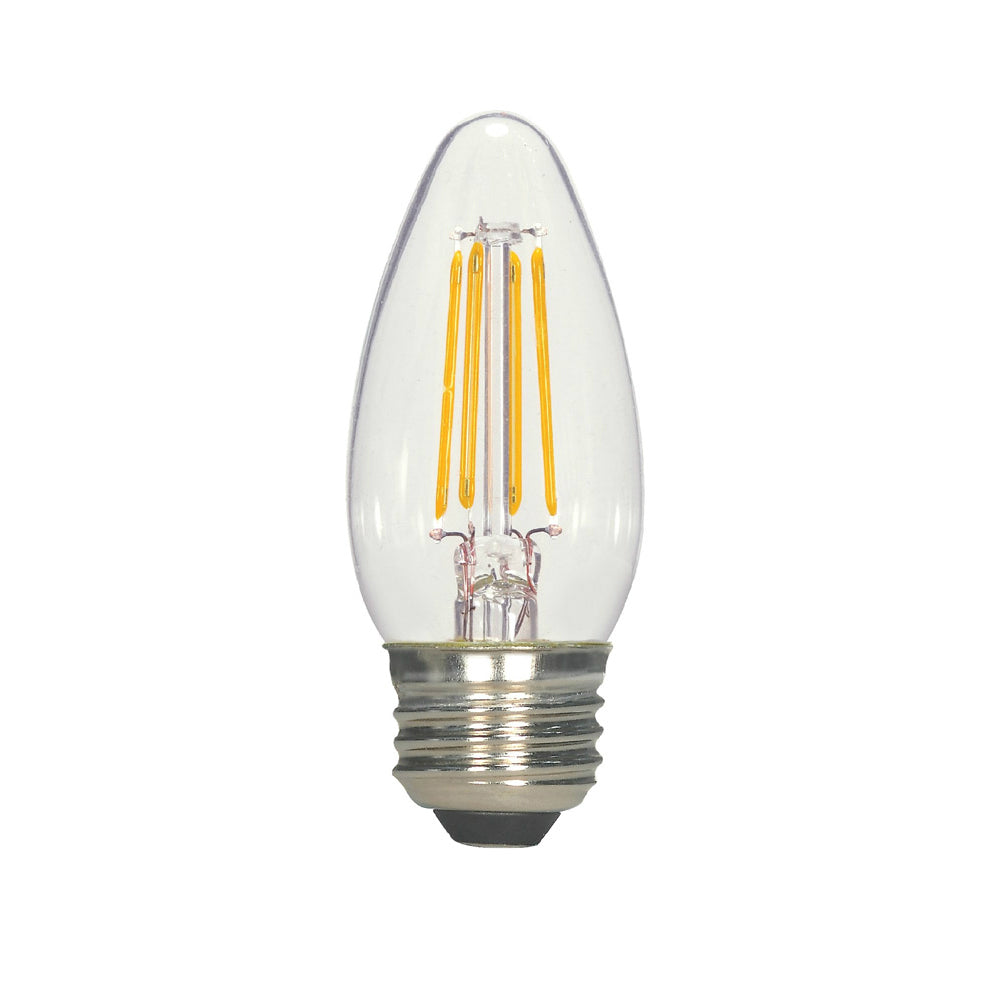 Satco S21707 B11 LED Light Bulb, Warm White, 5.5 Watts