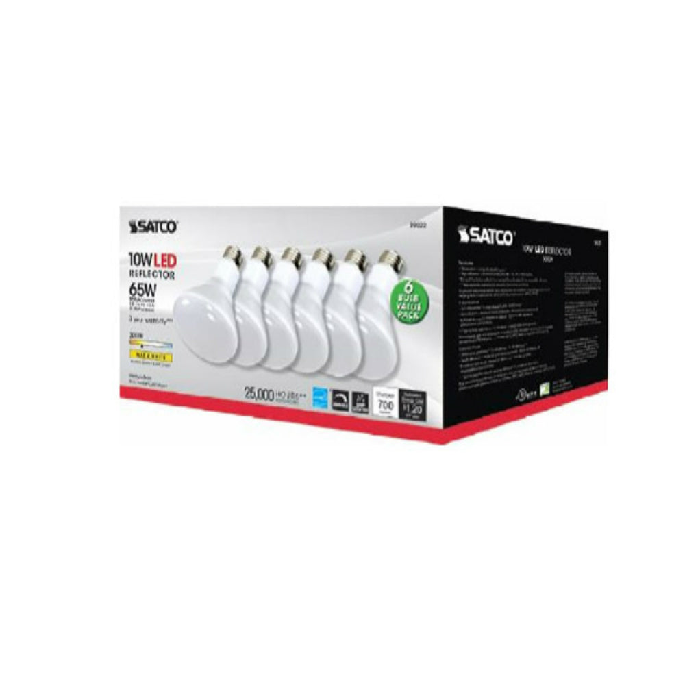 Satco S9022 BR30 LED Light Bulb, Warm White, 10 watts