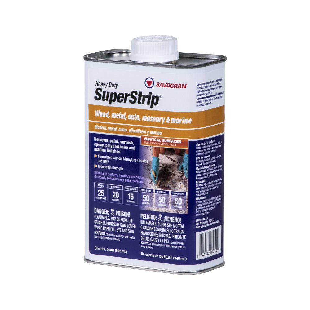 Savogran 01262 Heavy Duty SuperStrip Paint/Varnish Remover, 1 Quart