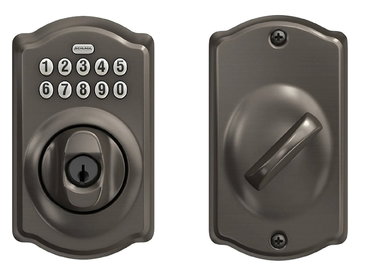 Schlage BE365VPLY622 Electronic Keypad Deadbolt, Matte Black