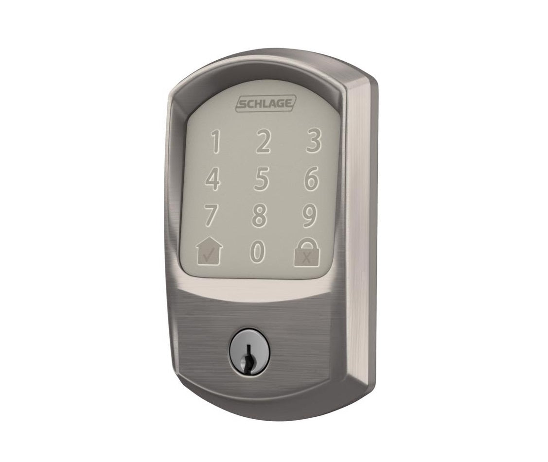 Schlage BE489WBVGRW619 Encode WiFi Deadbolt with Greenwich Trim, Metal