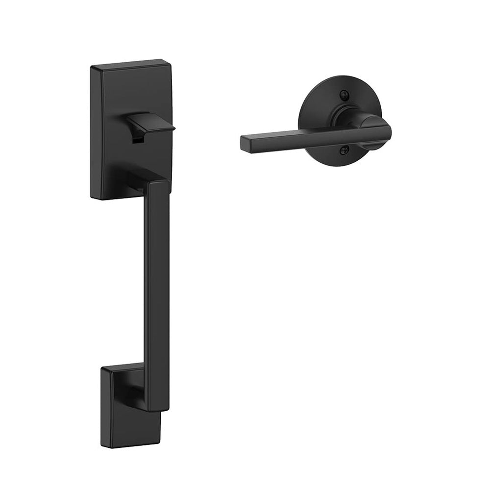 Schlage FE285GCEN622LAT Century Handleset, Matte Black