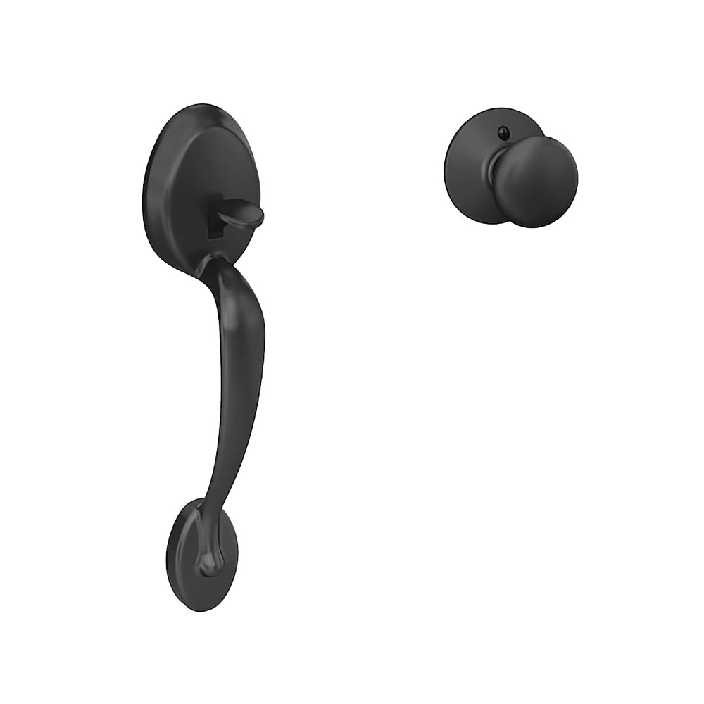 Schlage FE285GPLY622 Plymouth Door Handleset, Matte Black