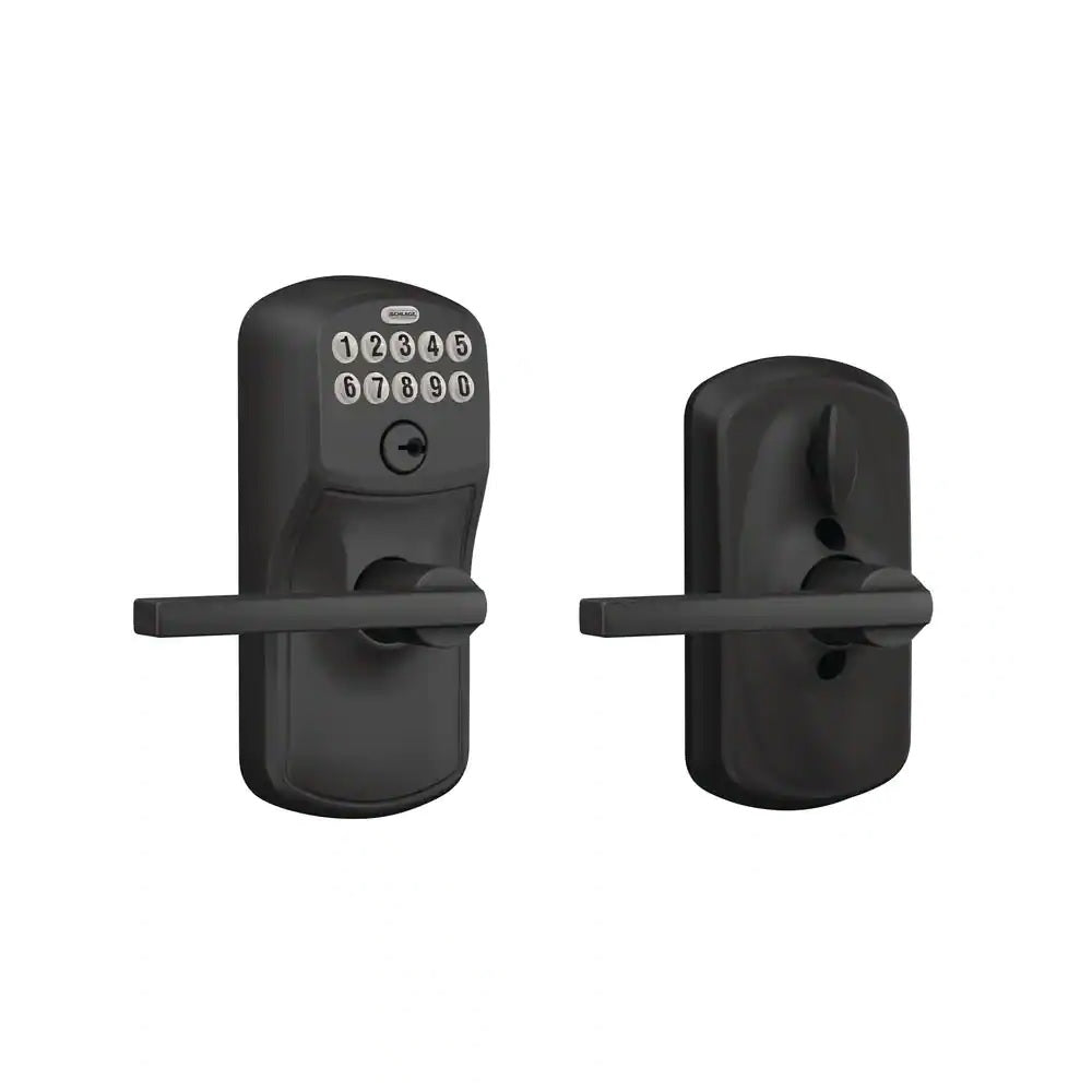 Schlage FE595VPLY622LAT Keypad Entry Lever With Trim, Matte Black