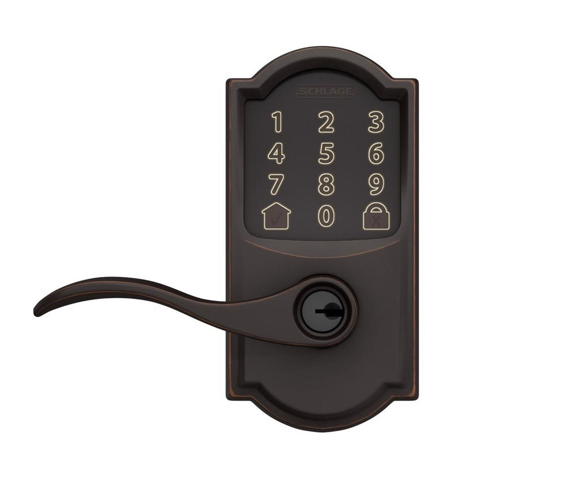 Schlage FE789WBVCAM716ACC Encode WiFi Deadbolt with Accent Lever, Metal