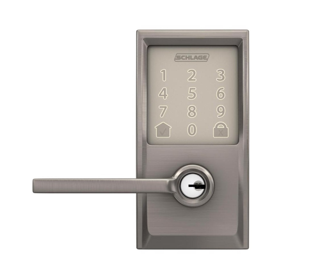 Schlage FE789WBVCEN619LAT Encode WiFi Deadbolt with Latitude Lever, Metal