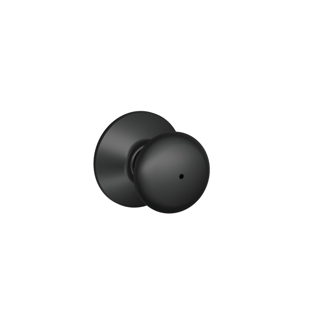 Schlage F40GPLY622 F-Series Plymouth Privacy Knob, Matte Black