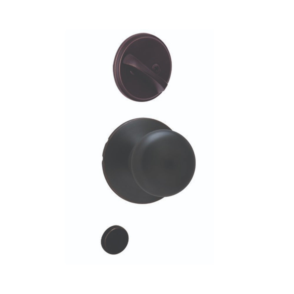 Schlage F59PLY622 Plymouth Interior Knob, Matte Black