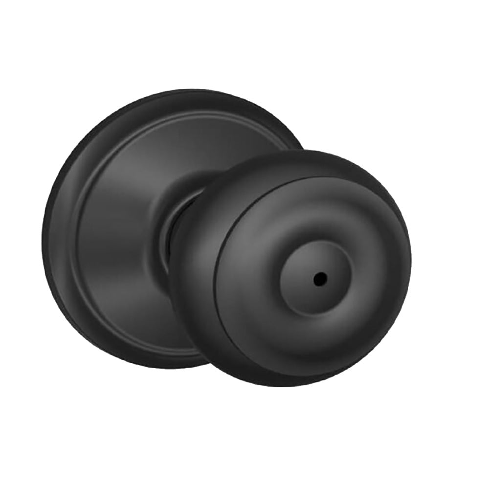 Schlage F40VGEO622 Georgian Privacy Door Knob, Black, Matte