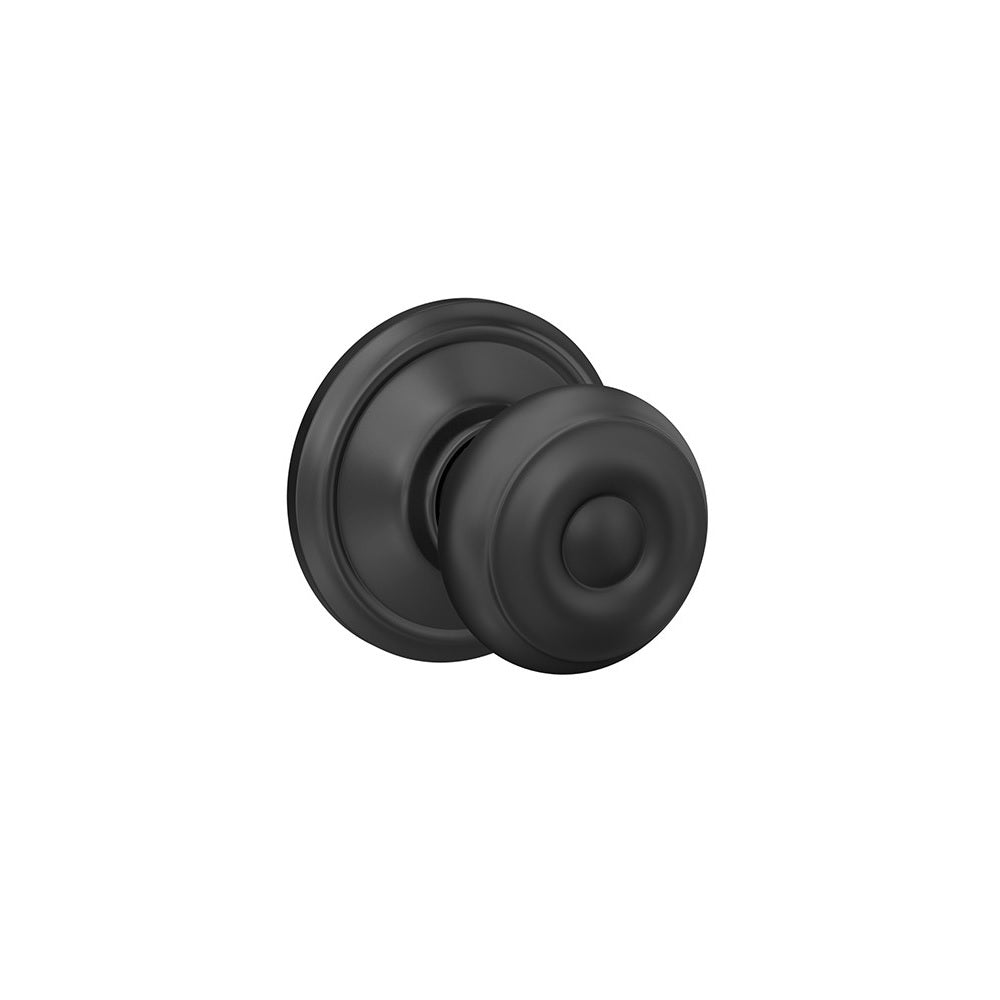 Schlage F10VGEO622 Hall and Closet Passage Door Knob, Matte Black