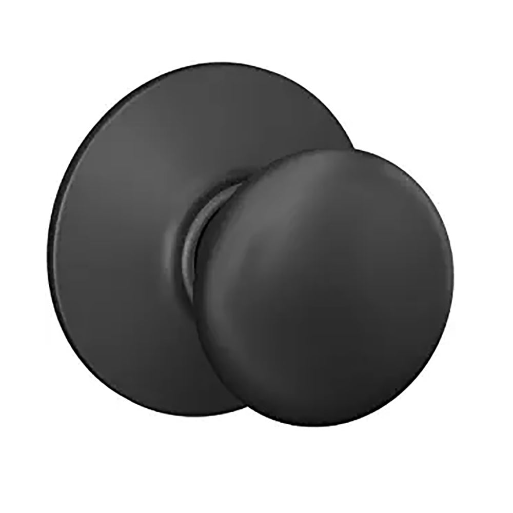 Schlage F10VPLY622 Plymouth Hall and Closet Knob, Matte Black