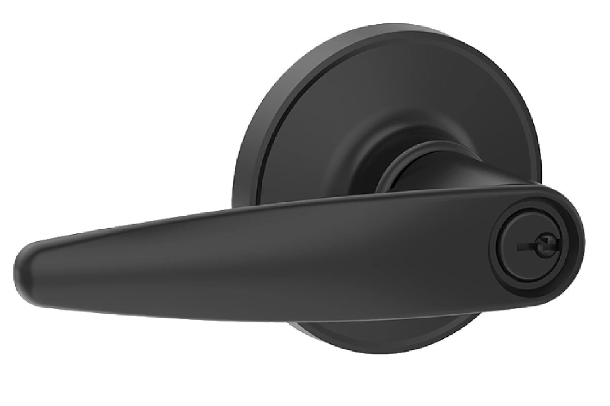 Schlage J54DOV622 J Series Entry Door Locks Lever Handle, Matte Black