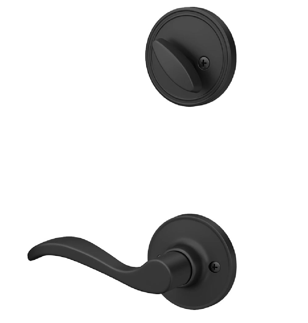 Schlage JH59SEV622RH J Series Right Handed Entry Door Locks Lever, Matte Black