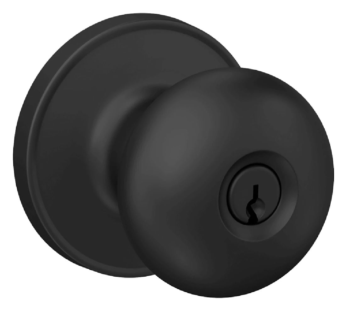 Schlage J54STR622 J Series Entry Door Lock, Matte Black