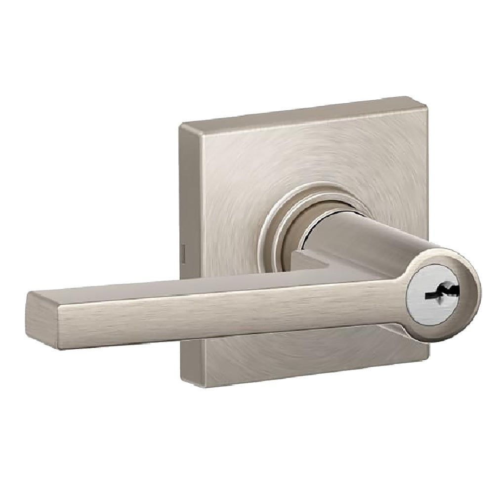 Schlage J Series J54SOL619COL Entry Door Lock, Satin Nickel