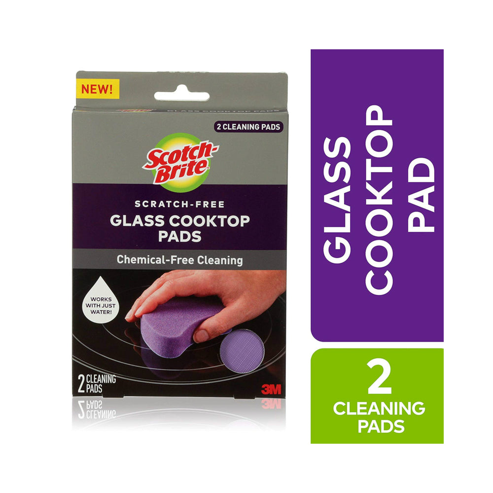Scotch-Brite 953-CT-P Glass Cooktop Cleaning Pad, Purple