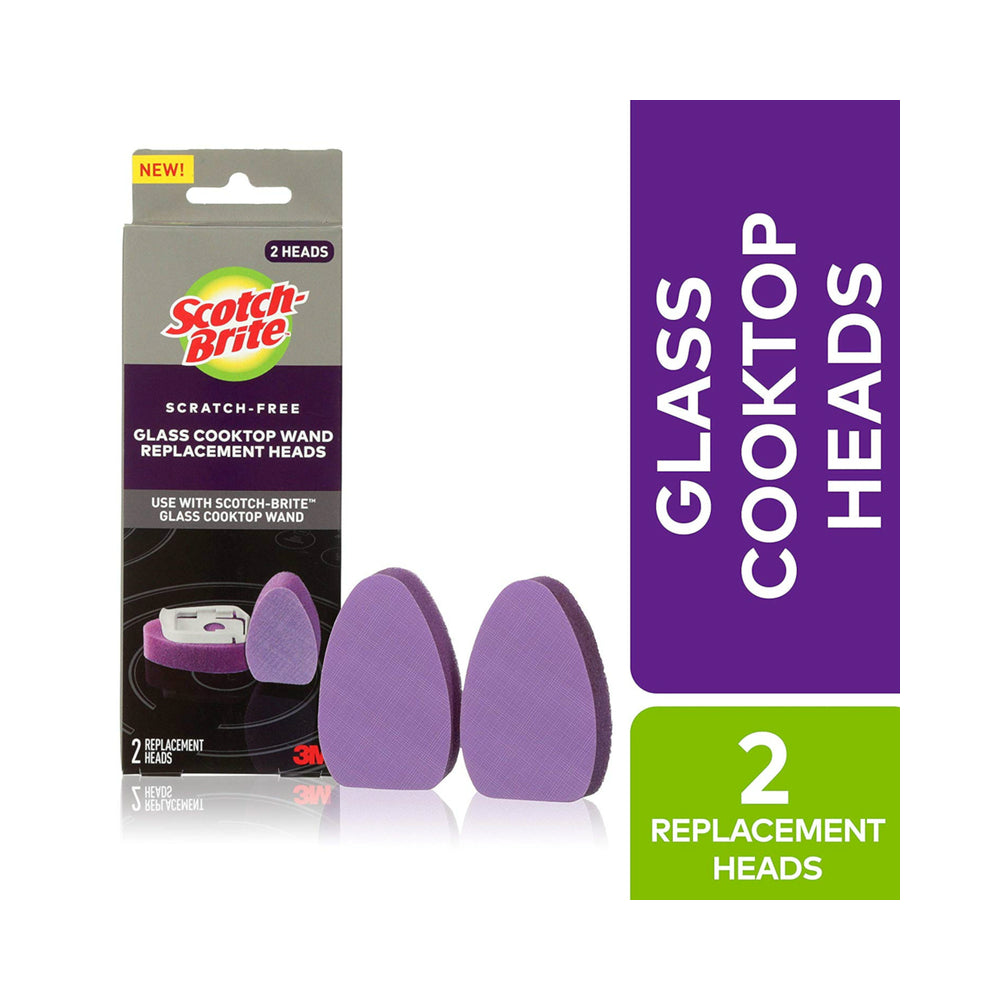 Scotch-Brite 950-CT-RF Glass Cooktop Wand Replacement Head, Purple