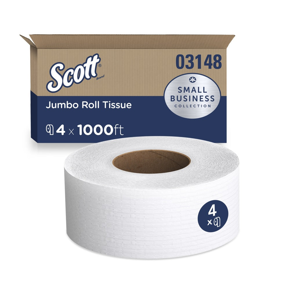 Scott 03148 Jumbo Roll Toilet Paper, White