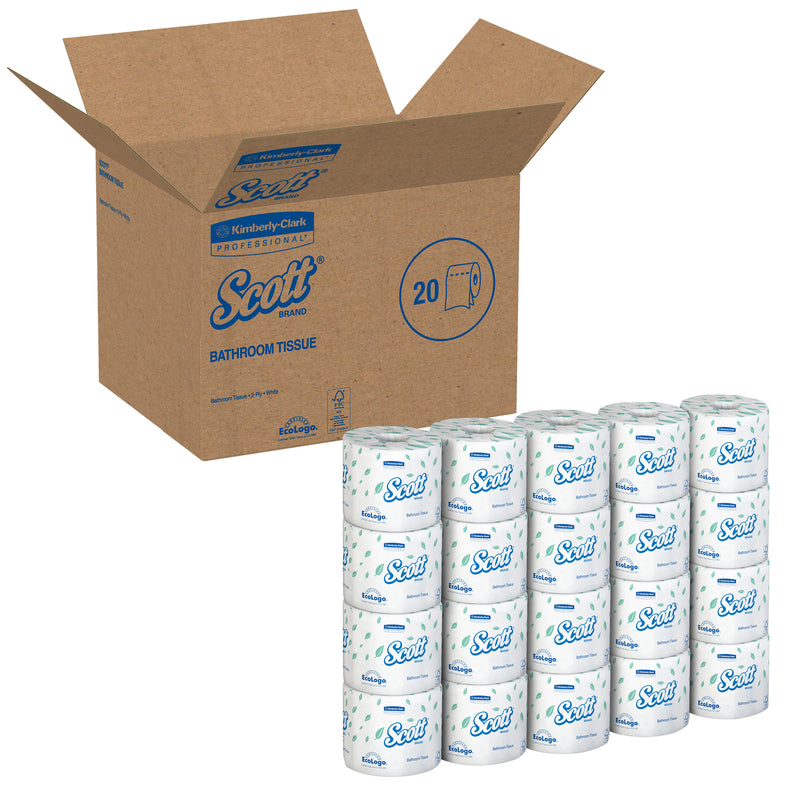 Scott 13607 Toilet Tissue Standard Roll, 550 Sheet